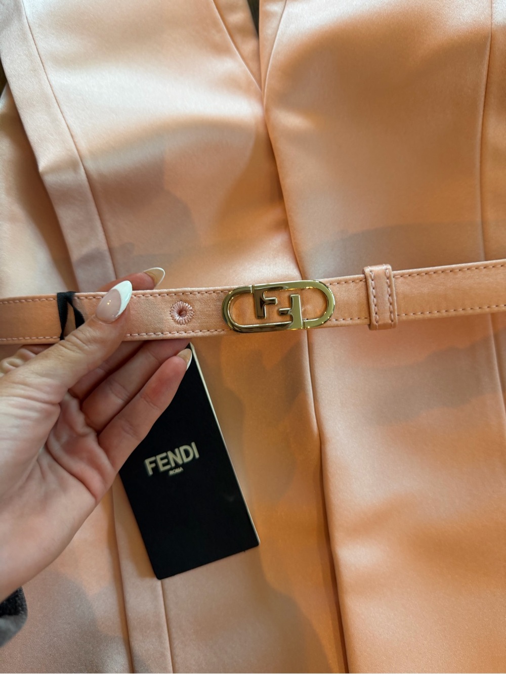 Fendi Backless Blazer Top with Belt - Picture 3 of 5